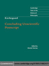 Kierkegaard (eBook): Concluding Unscientific Postscript